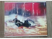 Репродукция на картина от художник П.Митков на гланц.