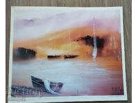 Репродукция на картина от художник П.Митков на гланц.