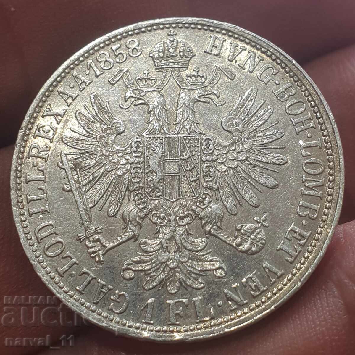 1 Florin 1858 A - Austria-Hungary