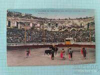 Veche carte poștală colorată Corida