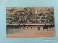 Veche carte poștală colorată Corida