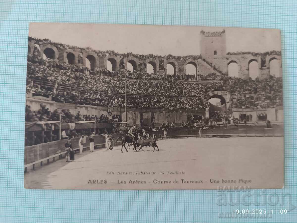 Carte poștală veche Corida