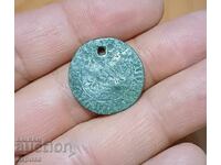 Old coin used for jewelry