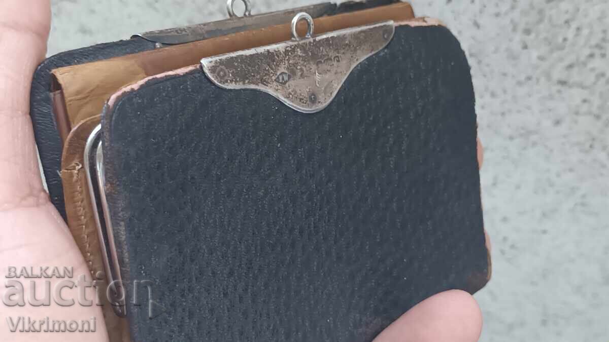 Auction  Silver 925, leather, Wallet, Art Deco, Birmingham, wallet, England