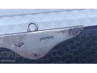 Ασήμι 925, δέρμα, Πορτοφόλι, Art Deco, Μπέρμιγχαμ, πορτοφόλι, Αγγλία