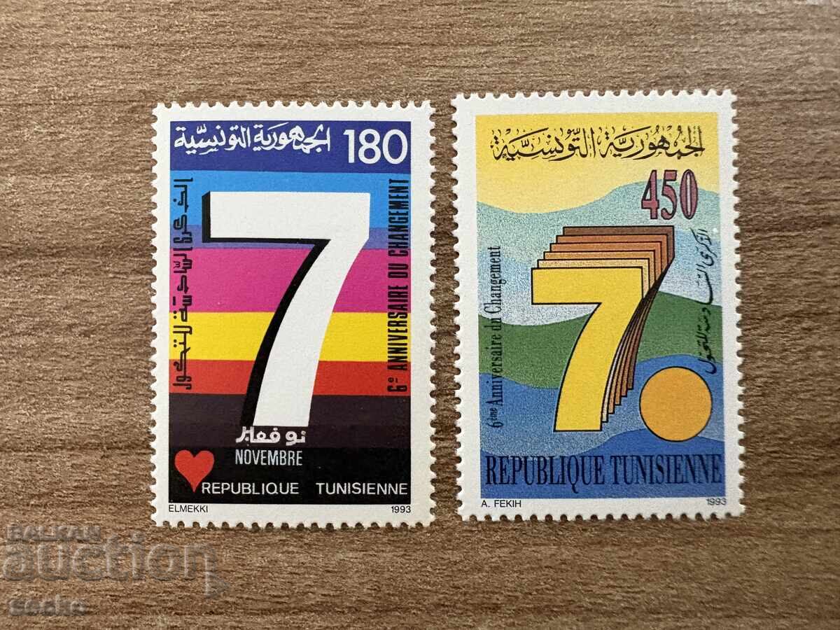 Тунис - 6 г. от декларацията от 7.11.1987 (1993) MNH Тунис - 6 г. от декларацията от 7.11.1987 (1993) MNH