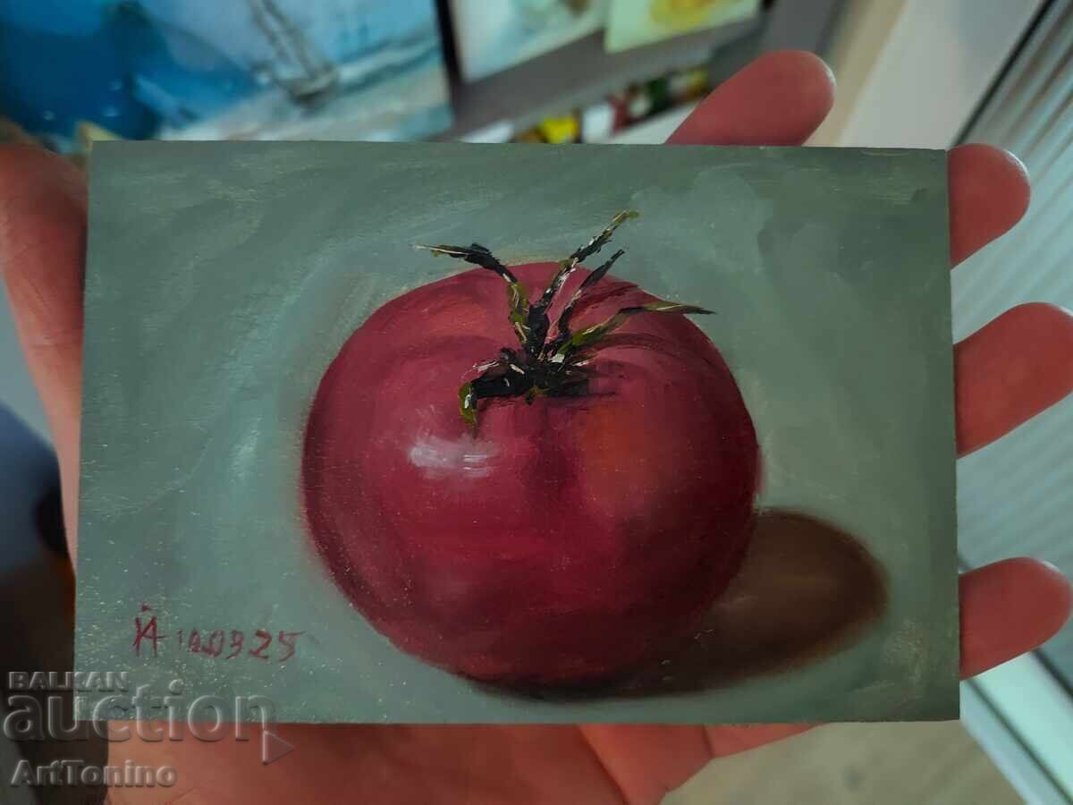 Licitație Tablou în ulei - Natură statică - Roșii - Anton Iordanov Licitație Tablou în ulei - Natură statică - Roșii - Anton Iordanov