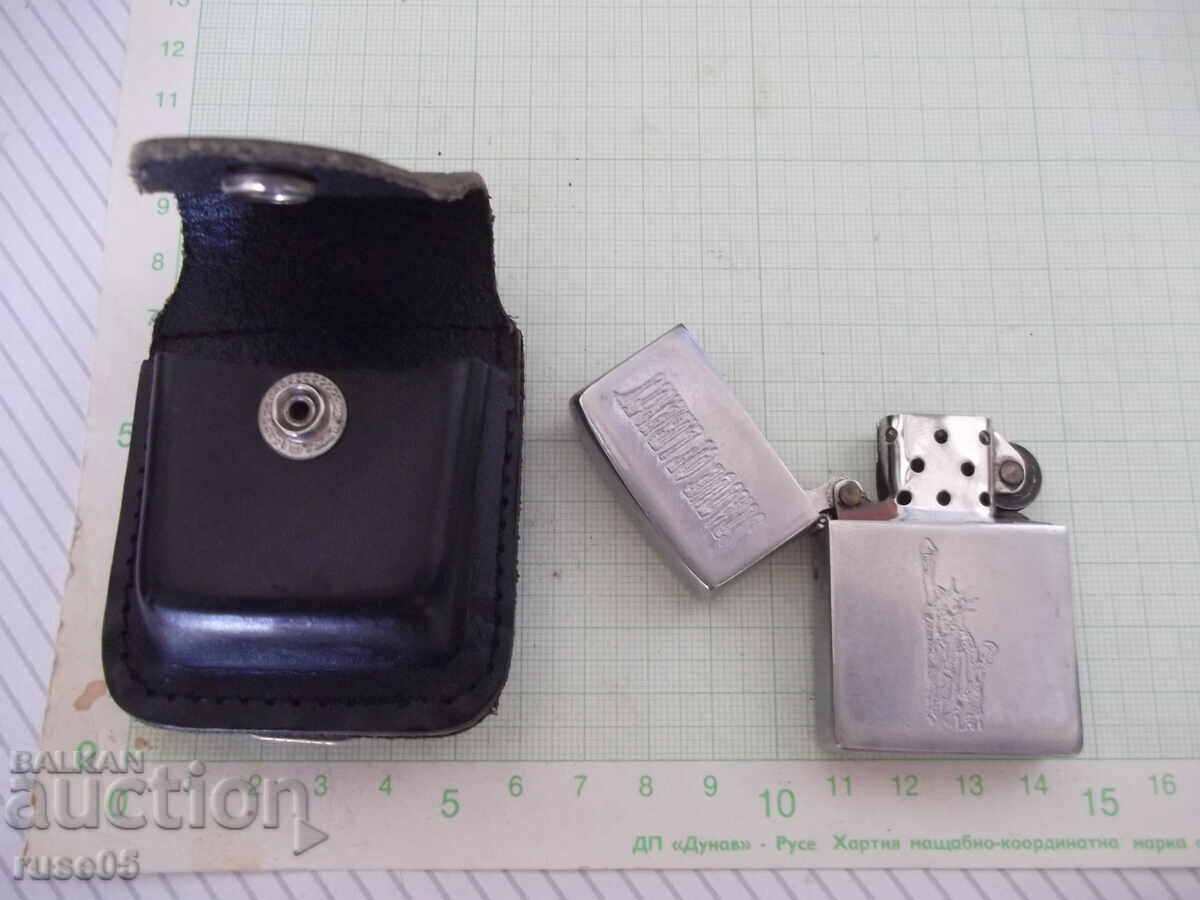 Zippo Lighter and Zippo Lighter Case Brown with Clip - 7