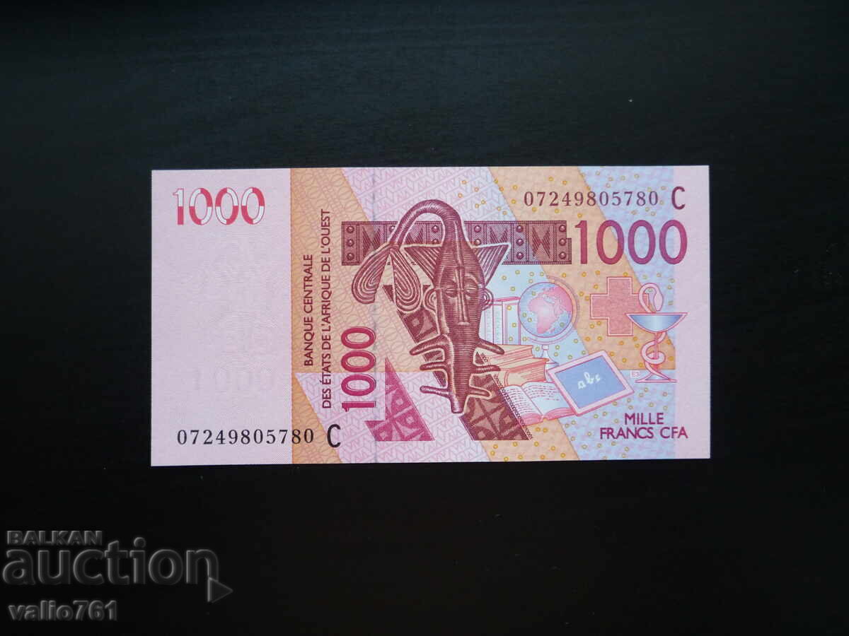 WEST AFRICAN STATES 1000 FRANCS - CONGO 2003 NEW UNC