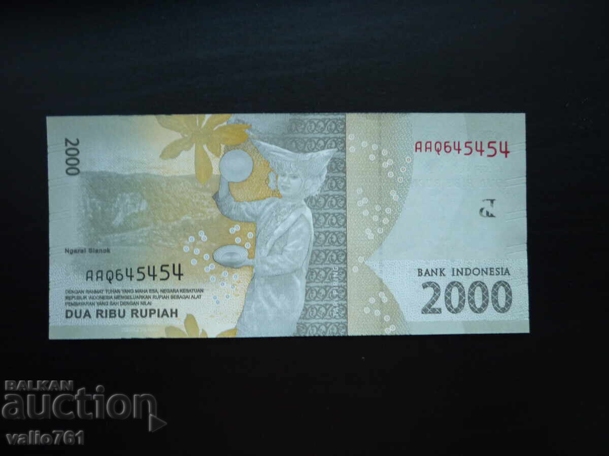 INDONEZIA 2000 2 000 RUPIAH 2016 NOUĂ UNC cu preț 2.00 BGN | € 1.02