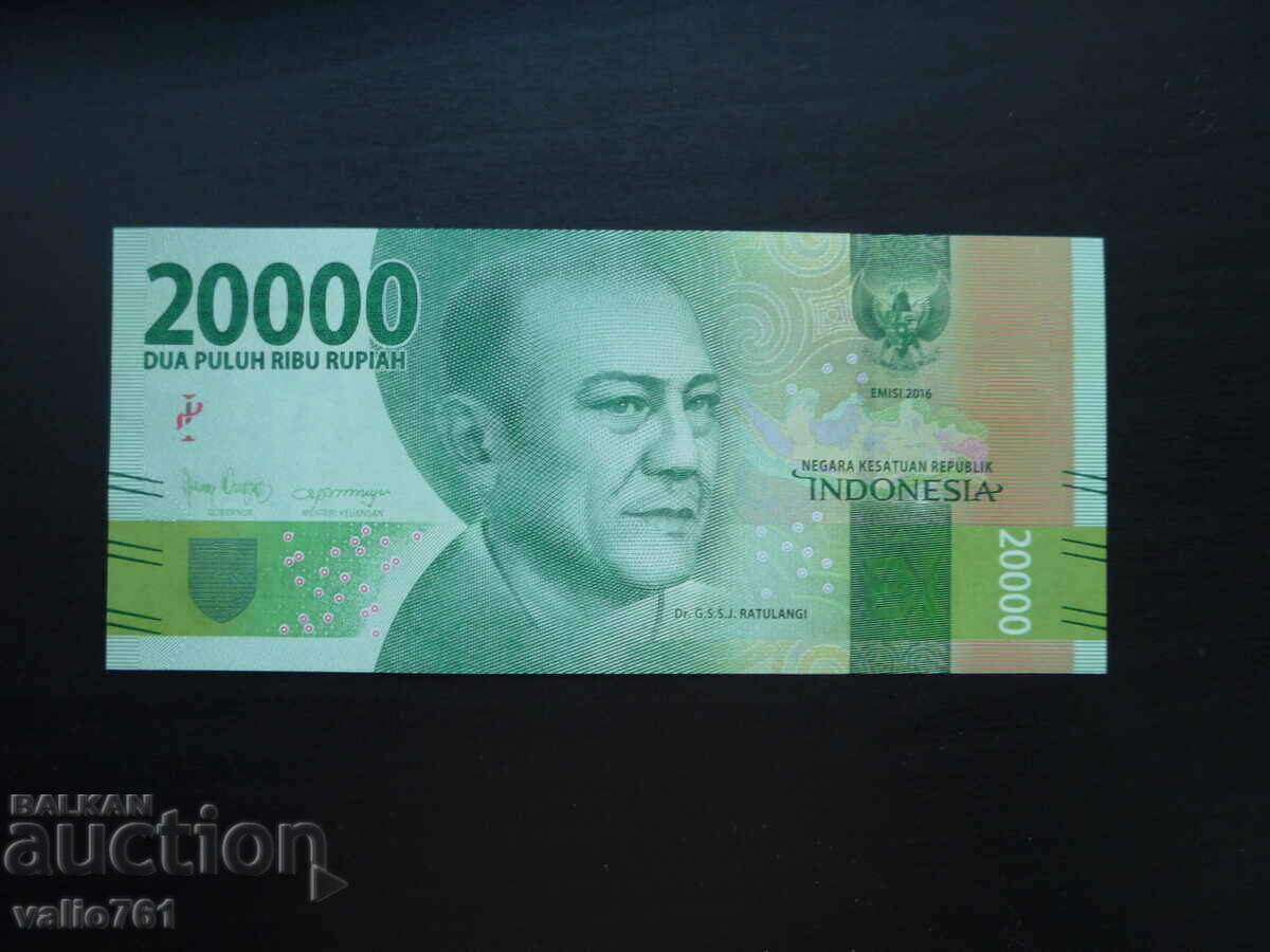 INDONESIA 20000 20,000 RUPIAH 2016 NEW UNC