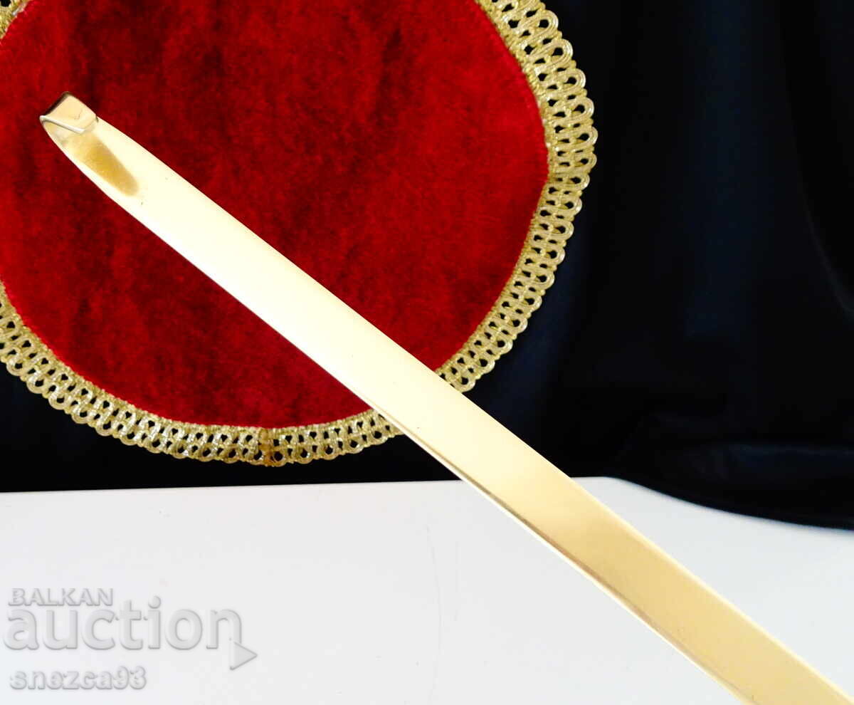 Δημοπρασία Χάλκινη τσιμπίδα για κρέας, γκριλ, καθαρό κόκκινο χαλκό 42 εκ