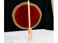 Furculiță de cupru pentru carne, grătar, cupru roșu pur 42 cm