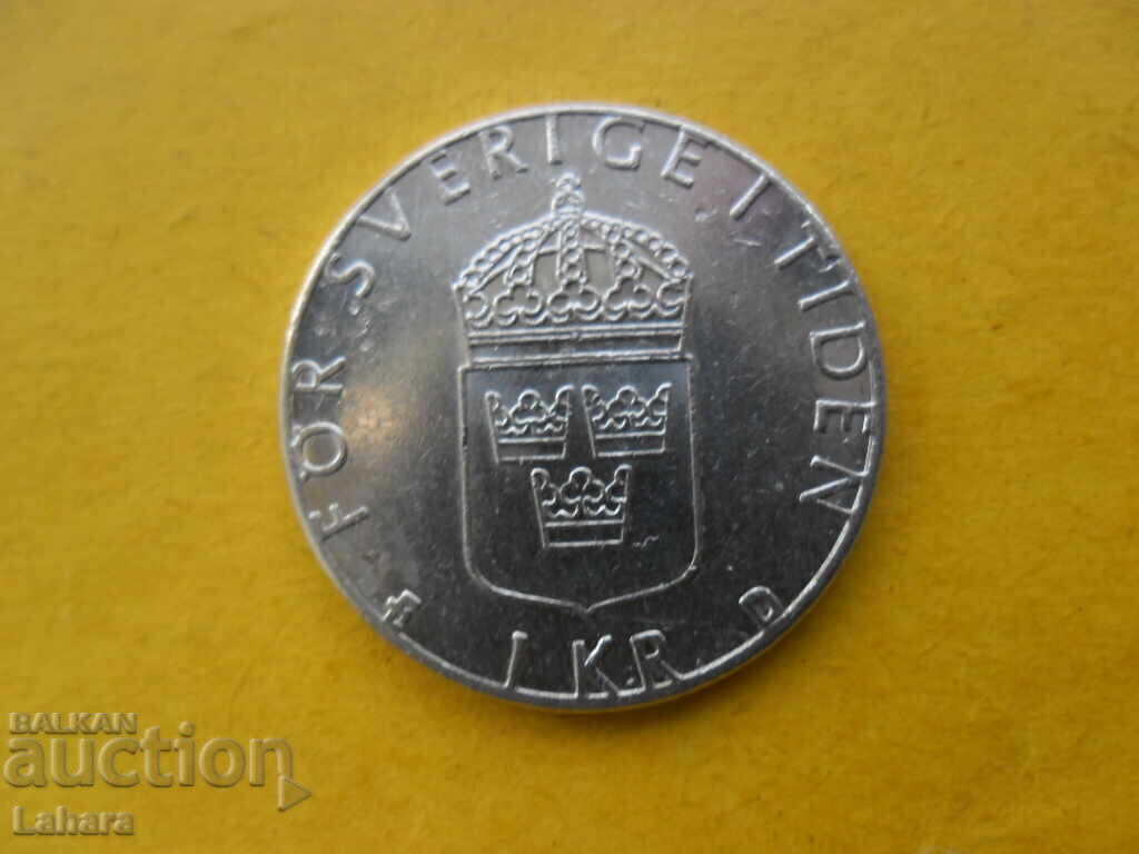 1 крона 1989 г. Швеция