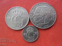 1 крона 10 и 50 оре 1978 г. Швеция