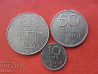 1 крона 10 и 50 оре 1973 г. Швеция