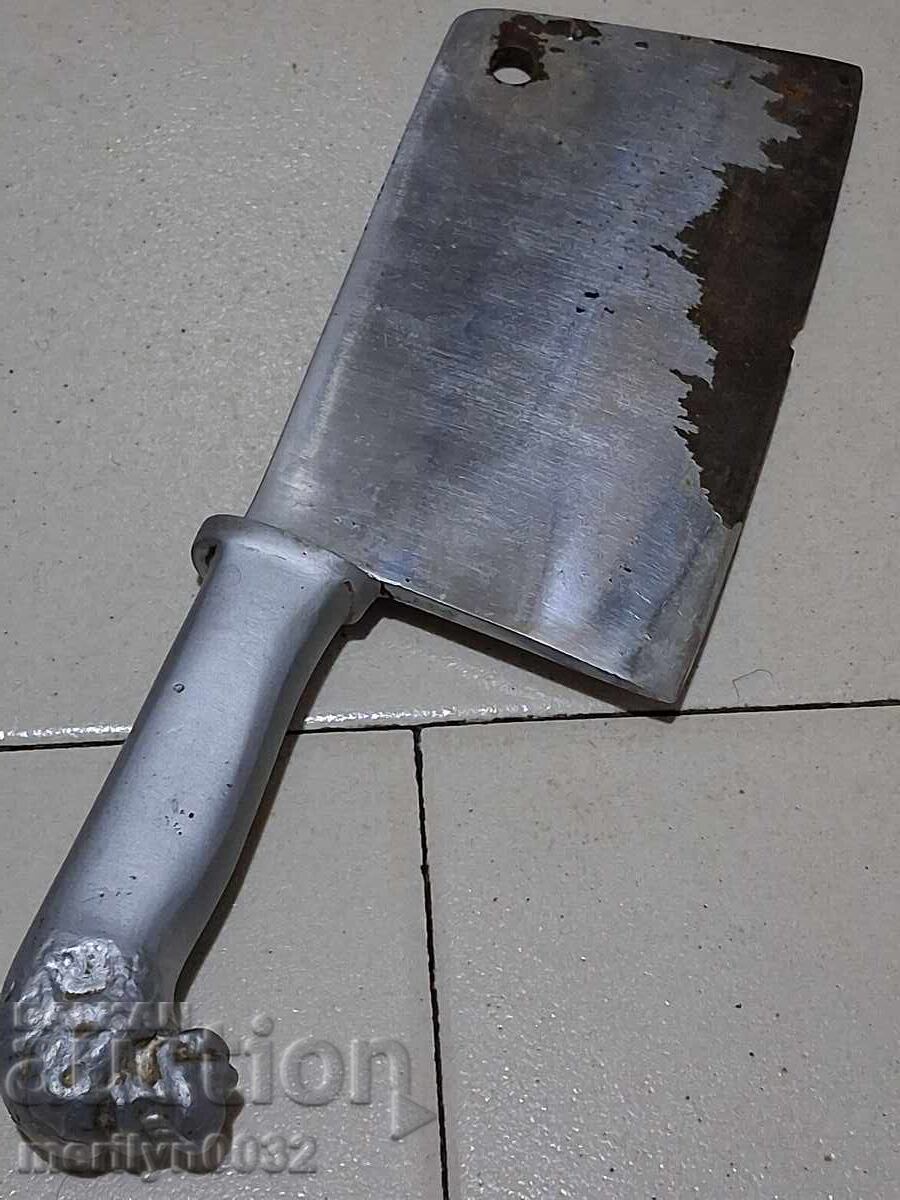 Аукцион Сатър с дръжка лъвска глава брадва топор нож