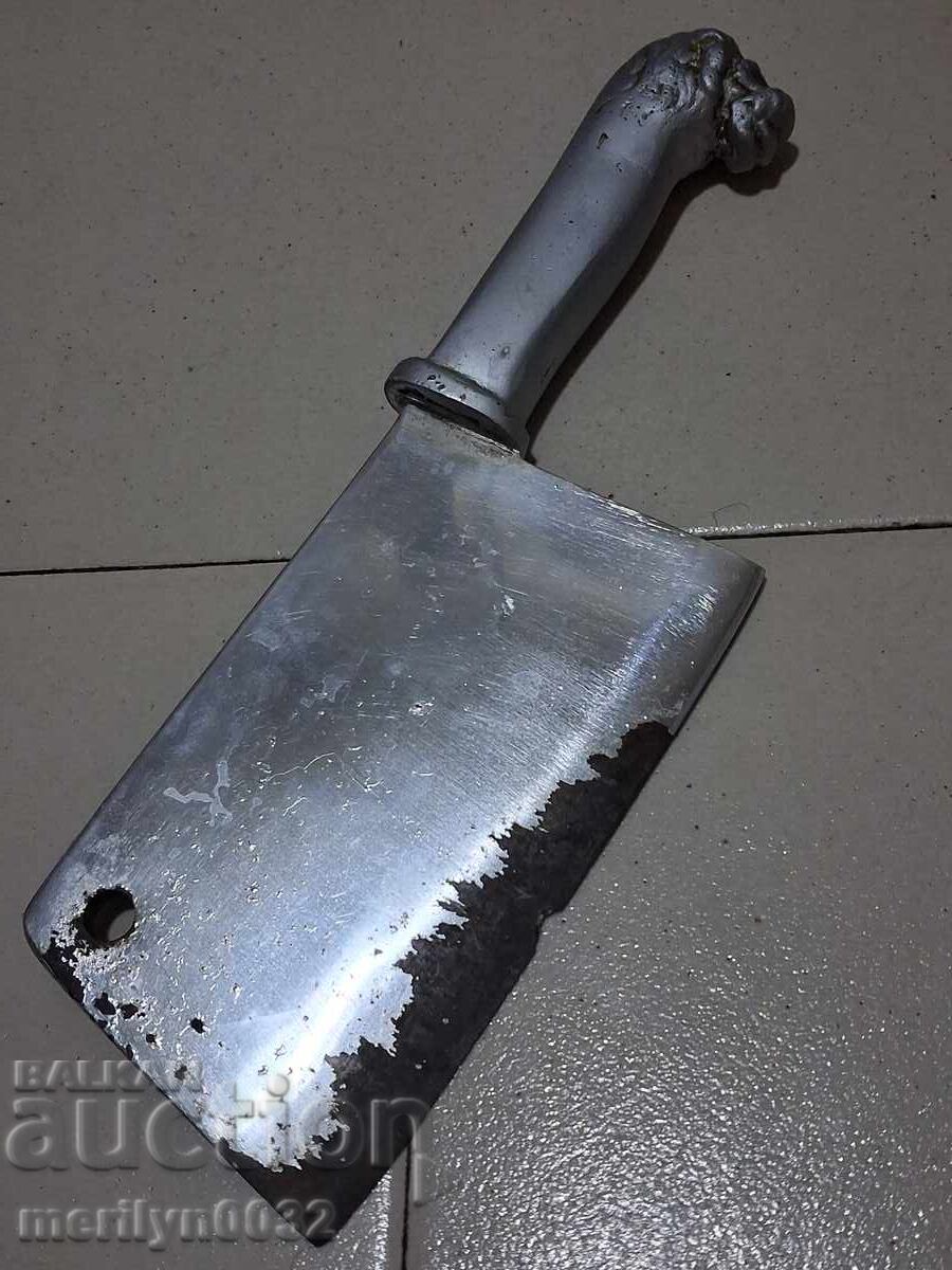 Сатър с дръжка лъвска глава брадва топор нож