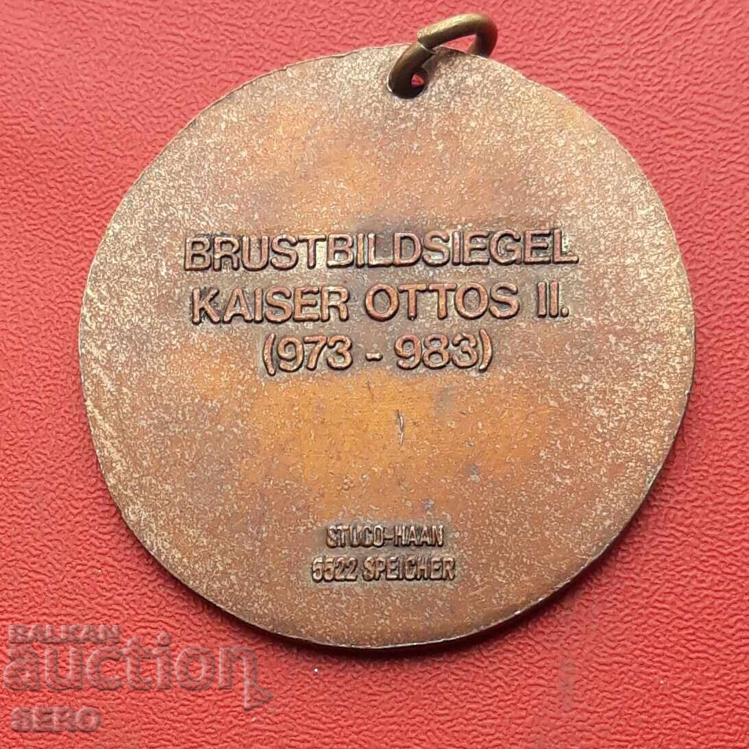 Μετάλλιο-Γερμανία-αντίγραφο της σφραγίδας του βασιλιά Όθωνα Β' 973-983 με τιμή 6.00 BGN | € 3.07