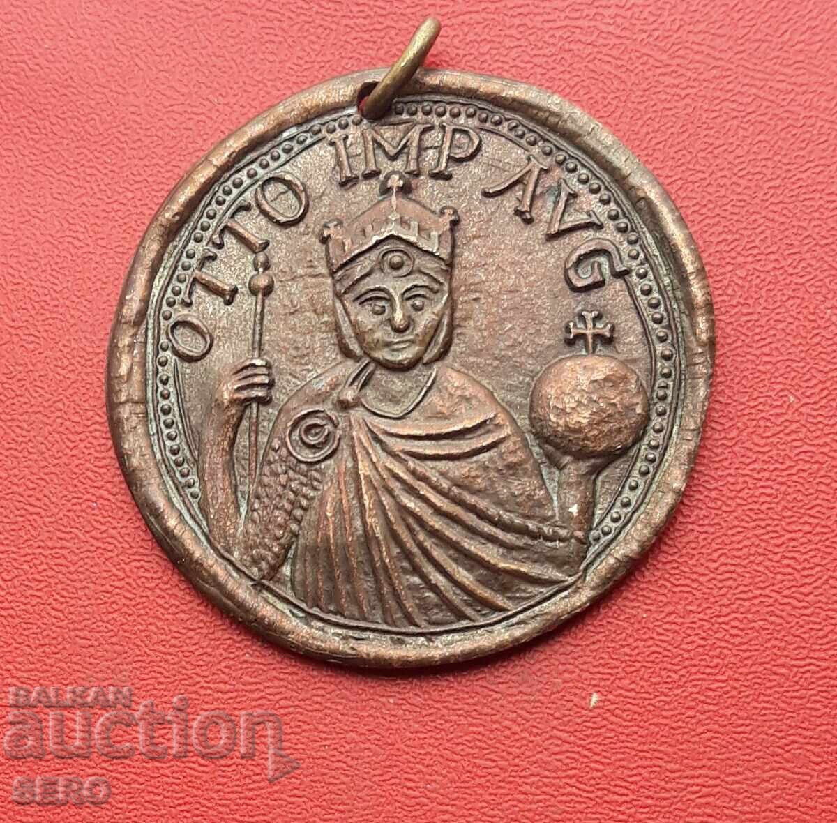 Μετάλλιο-Γερμανία-αντίγραφο της σφραγίδας του βασιλιά Όθωνα Β' 973-983