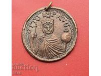 Μετάλλιο-Γερμανία-αντίγραφο της σφραγίδας του βασιλιά Όθωνα Β' 973-983