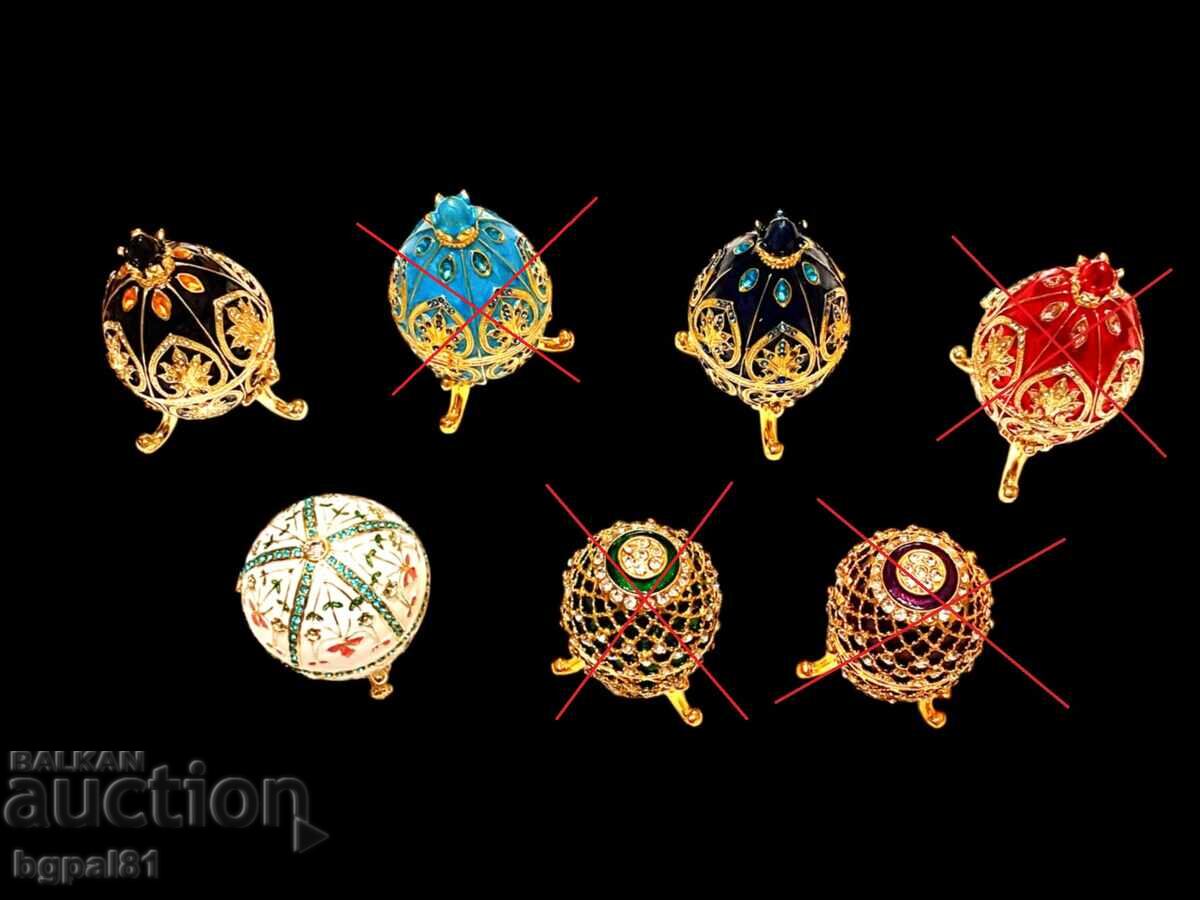 Jewelry Boxes - "Fabergé" Egg Type - Various Models and Colors with price € 25.56 | 49.99 BGN