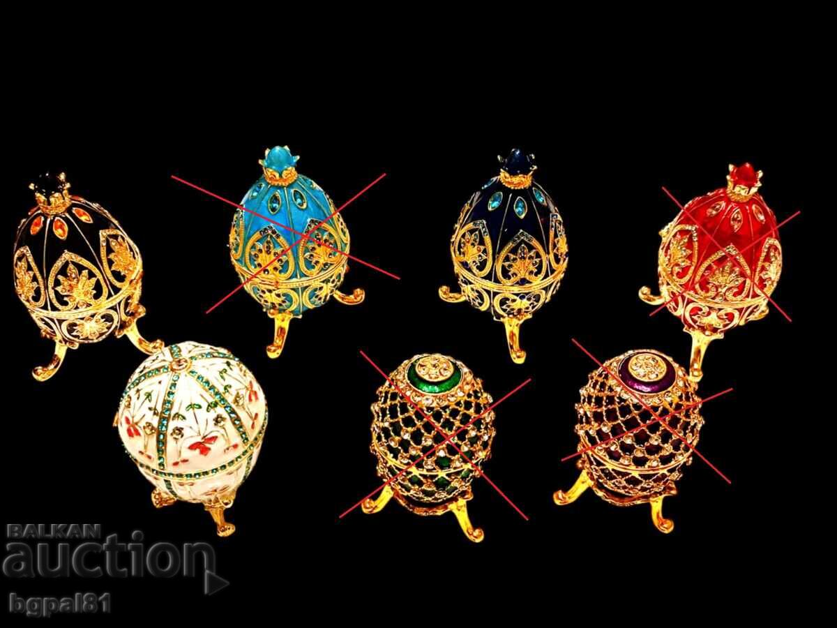 Delivery of Jewelry Boxes - "Fabergé" Egg Type - Various Models and Colors
