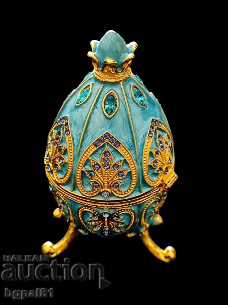 Кутии за бижута - Яйце тип"Фаберже" - различни модели и цвят - 6