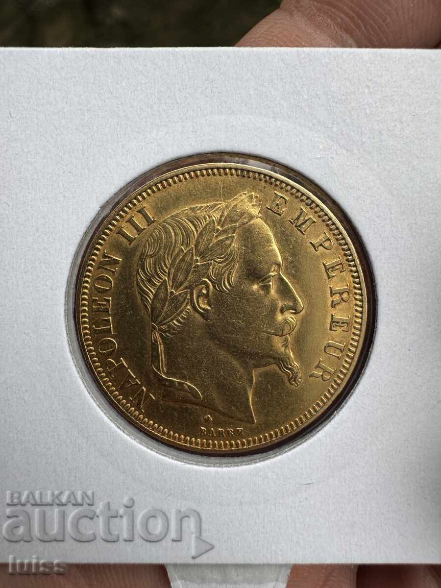 1795 БРОЯ! Франция 50 Франка 1868BB Наполеон III, Злато с цена 4999.99 лв. | € 2556.45 1795 БРОЯ! Франция 50 Франка 1868BB Наполеон III, Злато с цена 4999.99 лв. | € 2556.45