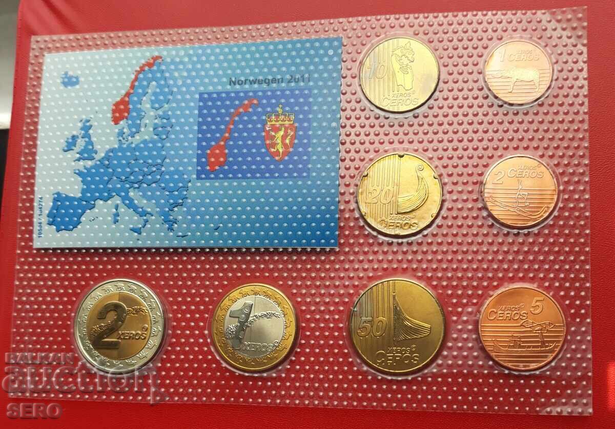 Norway SET 2011 of 8 proof euro coins with price 9.00 BGN | € 4.60 Norway SET 2011 of 8 proof euro coins with price 9.00 BGN | € 4.60