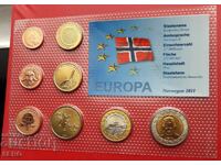 Νορβηγία ΣΕΤ 2011 από 8 δοκιμαστικά ευρώνομίσματα