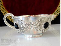 Ασημένια χάλκινη κανάτα, φλιτζάνι