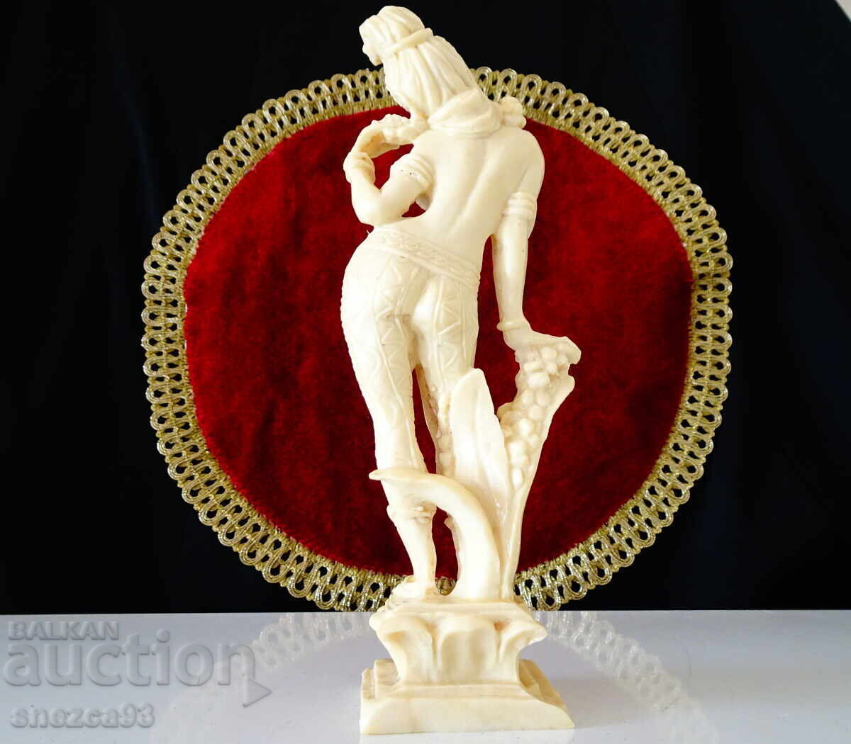 Statuetă femeie, zână, corp nud, dansatoare asiatică, steatit - 5