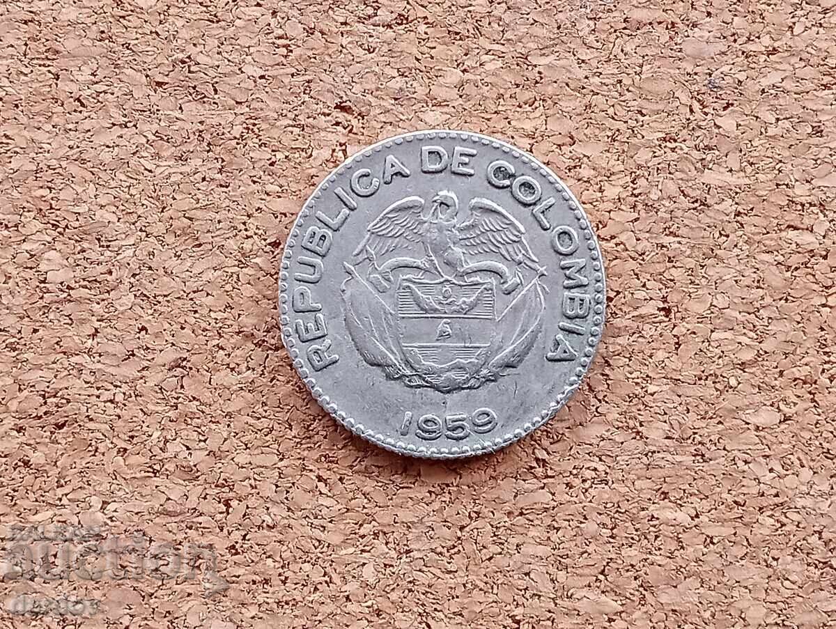 Κολομβία 10 σεντάβος 1959 με τιμή 2.50 BGN | € 1.28