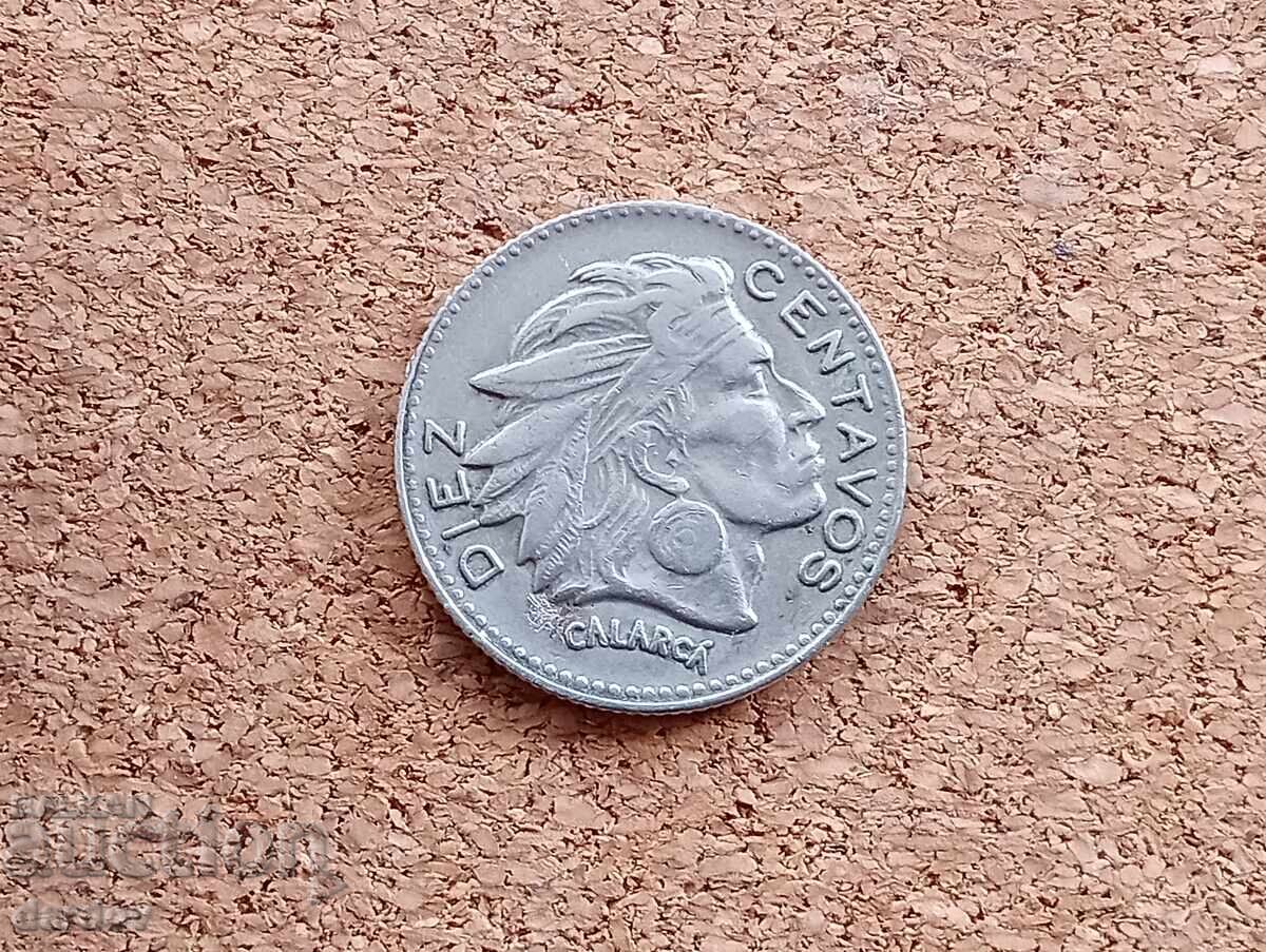 Κολομβία 10 σεντάβος 1959