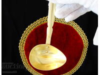 Lingură de bronz, lingură pentru sos, sosuri, servire