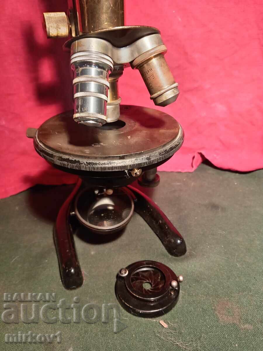 Аукцион Антикварен германски колекционерски микроскоп Аукцион Антикварен германски колекционерски микроскоп