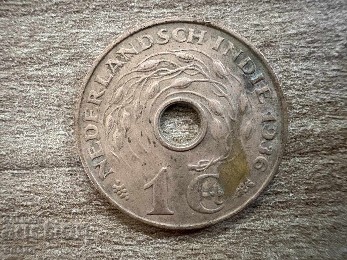 Indiile de Est Olandeze - 1 cent (1936) Indiile de Est Olandeze - 1 cent (1936)