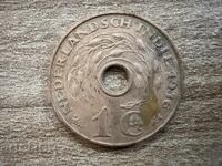 Нидерландска Източна Индия - 1 цент (1936)