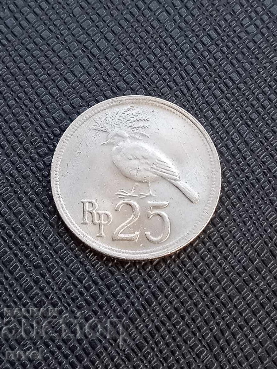 Indonezia 25 de rupii 1971