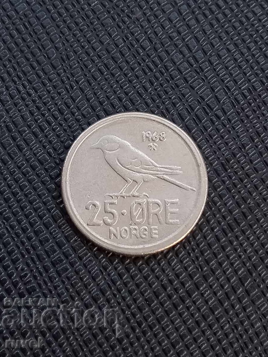 Norway 25 øre, 1968 Norway 25 øre, 1968