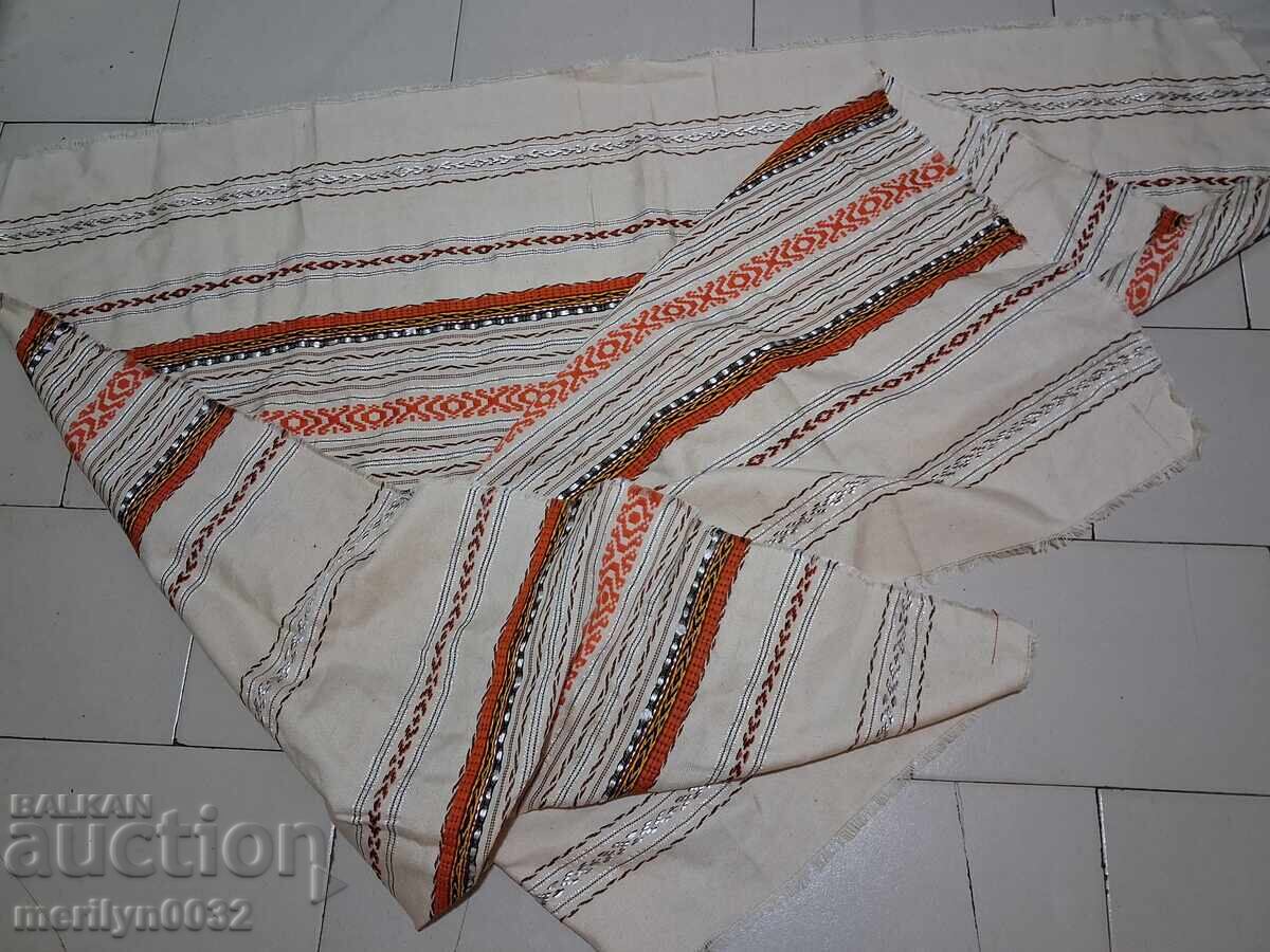 Old tablecloth 1.3/1.3 meters checkered Bulgarian pattern NRB with price 43.00 BGN | € 21.99