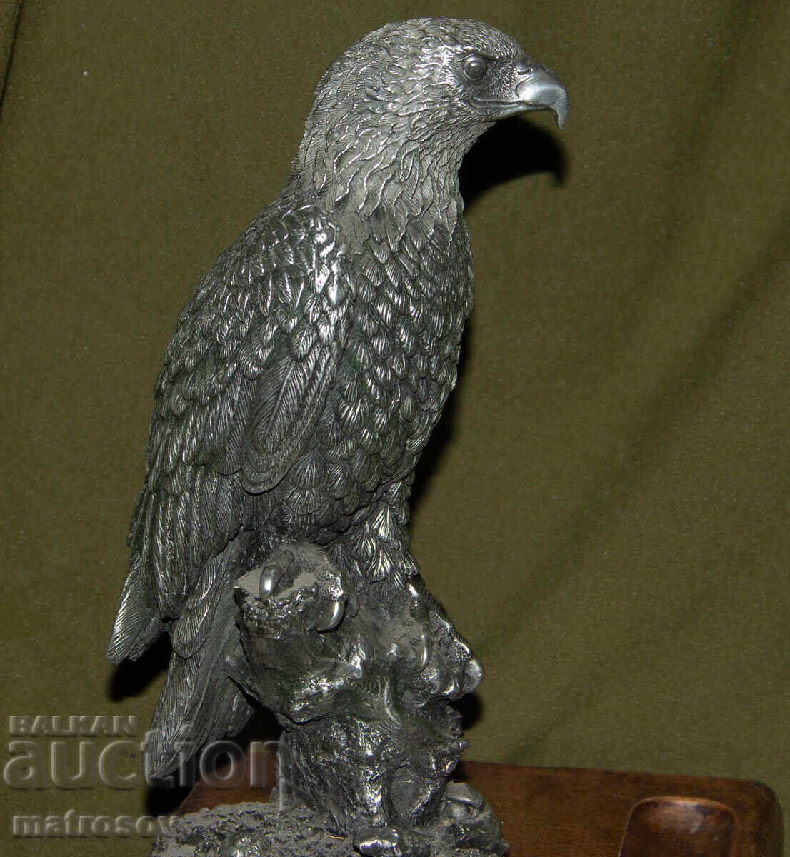 Vechi suport solid de birou sculptură vultur - 5 Vechi suport solid de birou sculptură vultur - 5