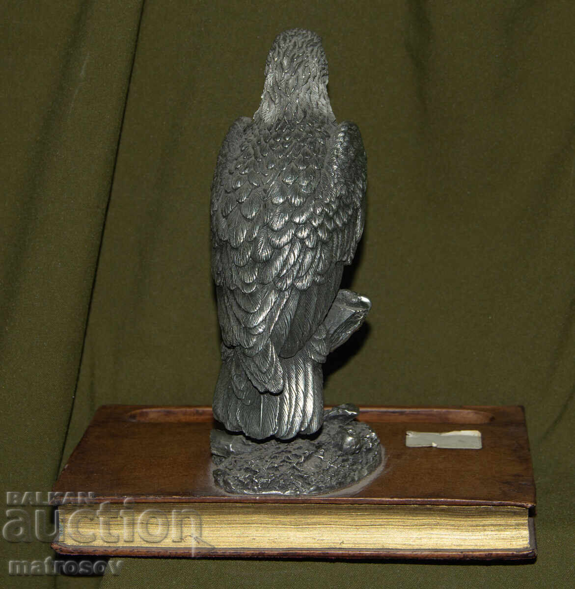 Vechi suport solid de birou sculptură vultur - 6 Vechi suport solid de birou sculptură vultur - 6