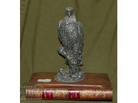 Vechi suport solid de birou sculptură vultur