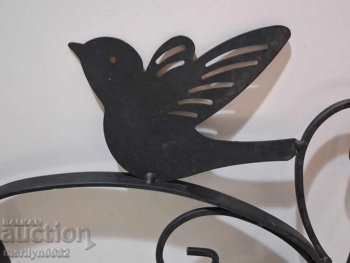 Стара метална декорация ковано желязо - 7