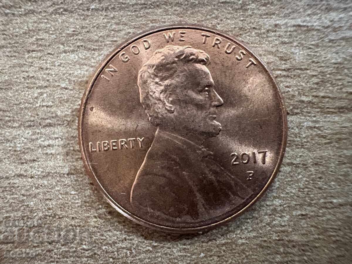 ΗΠΑ - 1 σεντ (2017) - R με τιμή 0.40 BGN | € 0.20