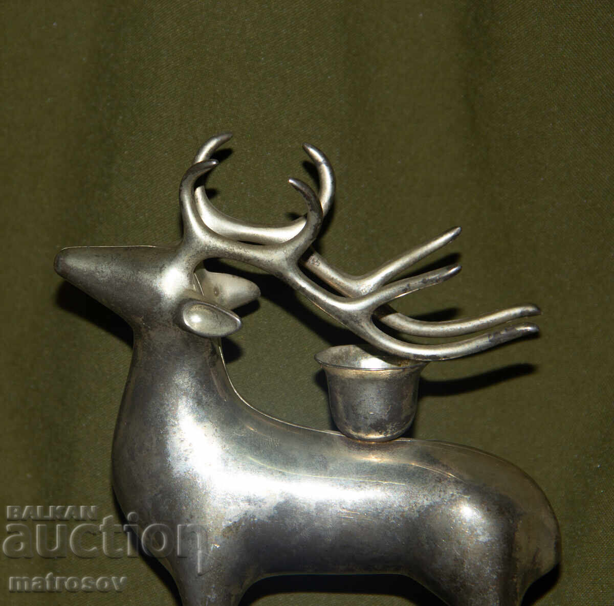 Скулптура статуя свещник сребърно покритие Royal Zilverstad - 5