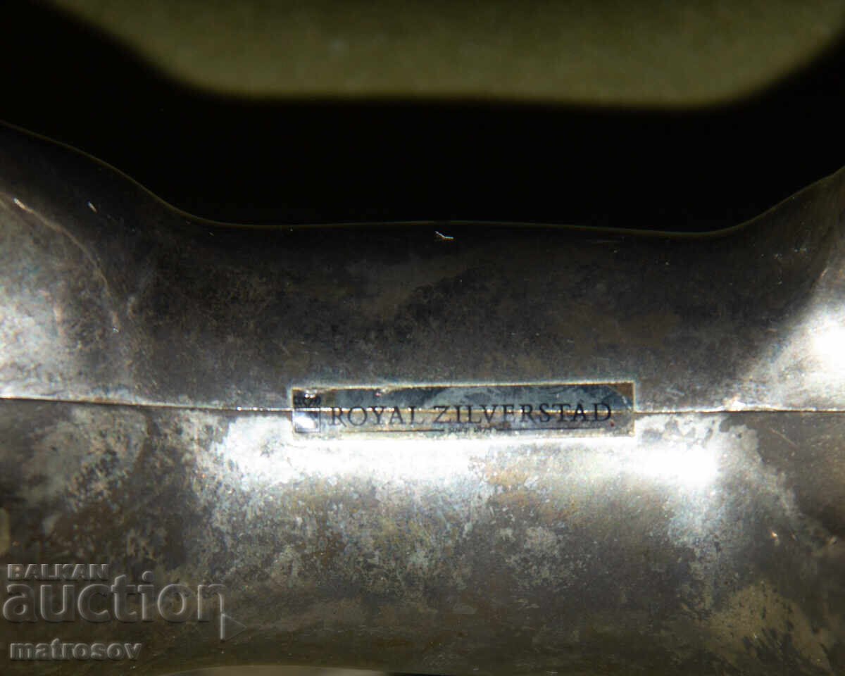 Скулптура статуя свещник сребърно покритие Royal Zilverstad - 6