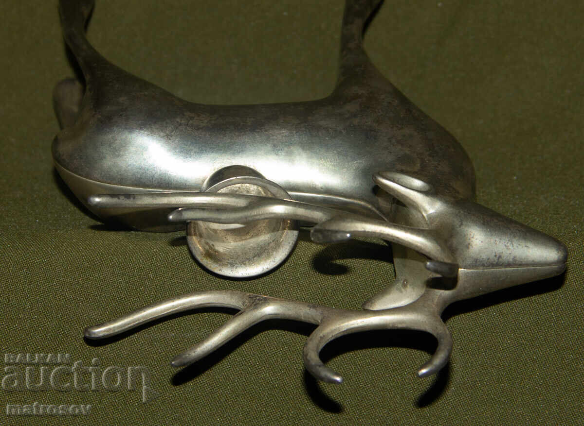 Скулптура статуя свещник сребърно покритие Royal Zilverstad - 7